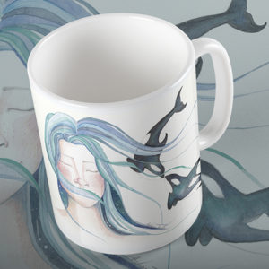 Taza diseño Madre Océano. diseño Adhara Freile